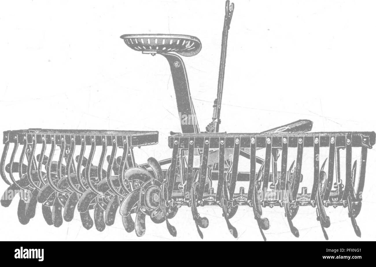 Questo lavoro sulla gestione del suolo e la produzione di colture esplora le tecniche chiave per un'agricoltura di successo, tra cui l'uso di attrezzi come l'erpice a dischi per affrontare le infestazioni di erba cipollina. Sottolinea l'importanza di un'adeguata dissodamento e preparazione del terreno per ottenere una resa ottimale del raccolto. Foto Stock