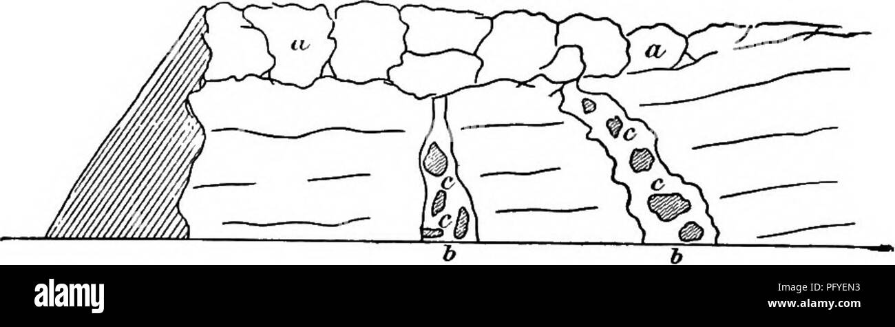 . Pietre preziose, un popolare conto dei loro caratteri, il verificarsi e applicazioni, con un'introduzione alla loro determinazione, per mineralogists, lapidaries, gioiellerie, ecc. Con una appendice su perle e corallo. Pietre preziose, perle, coralli. Fig. 83. Il verificarsi di lapis-Iazuli nella neigh- bourhood del lago Baikal. (Scala, 1 : 2,450,000.) di tanto in tanto uno che mostra un colore rosso brillante centrale circondato da un opaco, blu scuro confine. Quest'ultimo caso sembrano suggerire che il blu scuro lapislazzuli è derivata dagli agenti atmosferici di rosso o viola materiale, e se è così, il blu scuro della pietra Badaks Foto Stock