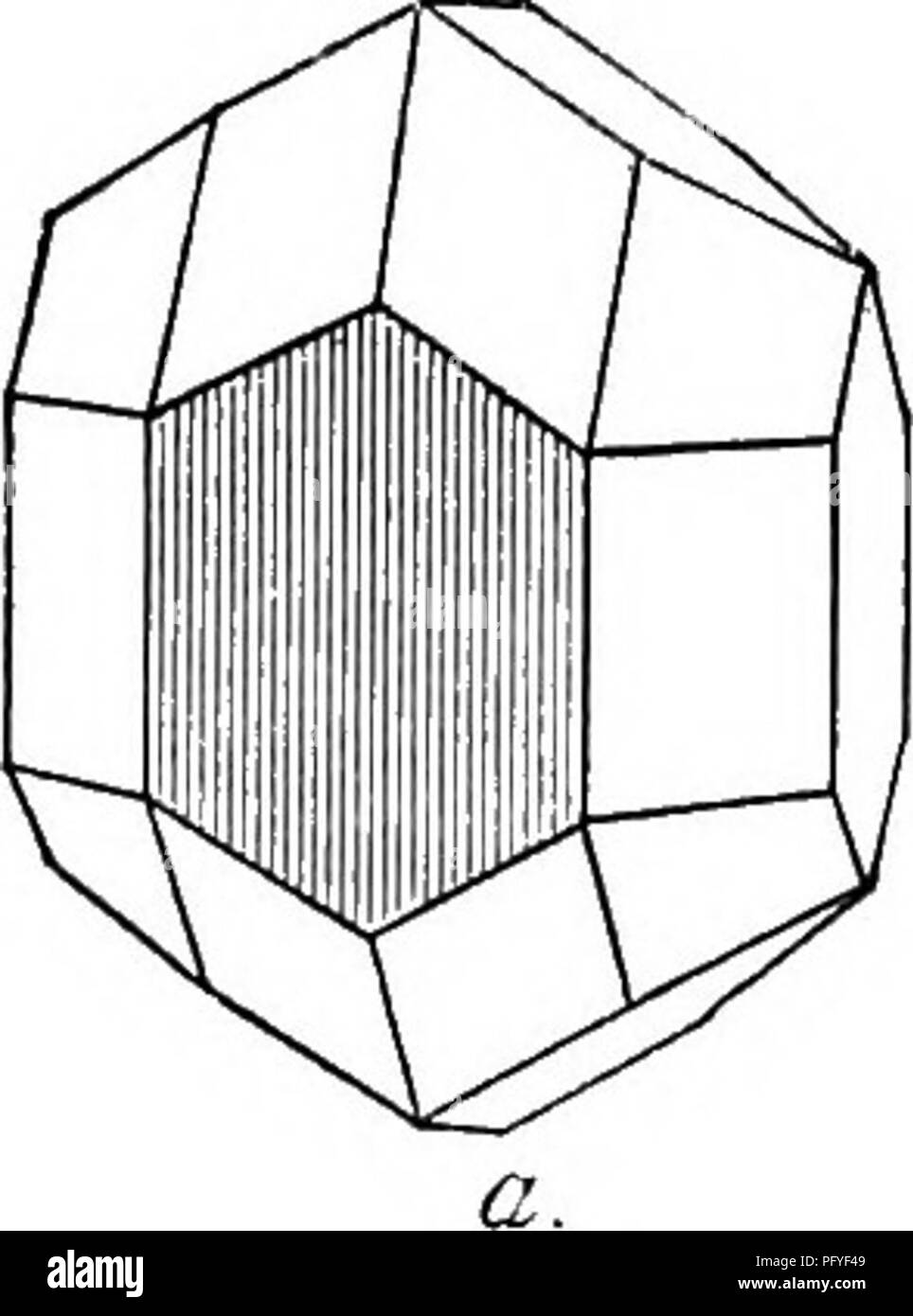 . Pietre preziose, un popolare conto dei loro caratteri, il verificarsi e applicazioni, con un'introduzione alla loro determinazione, per mineralogists, lapidaries, gioiellerie, ecc. Con una appendice su perle e corallo. Pietre preziose, perle, coralli. CHRYSOBERYL 301 Chrysoberyl non ha scissione distinti ma una frattura concoidale. È fragile e molto duro (H = 8|), e ha una gravità specifica di 3-68 a 3-78. È unattacked da acidi e infusibili prima del cannello. Quando strofinato diventa elettrificato positivamente e mantiene la sua carica per diverse ore. Ihe lustre di chrysoberyl è vitrea o Foto Stock