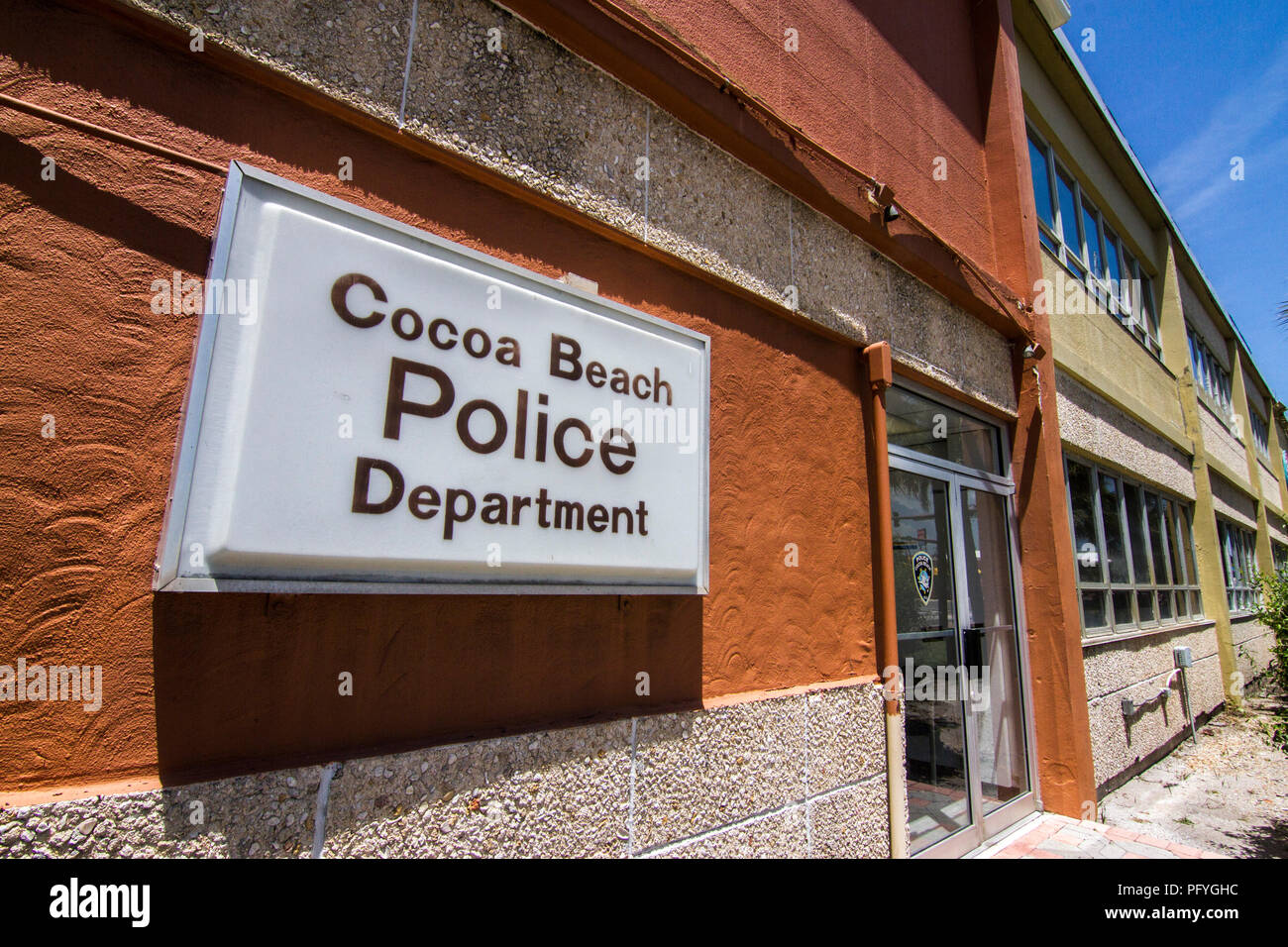 Cocoa Beach il dipartimento di polizia Foto Stock
