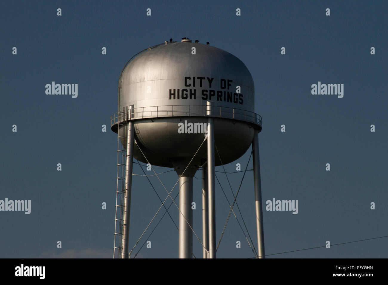 Città di alta Springs Florida Water Tower Foto Stock