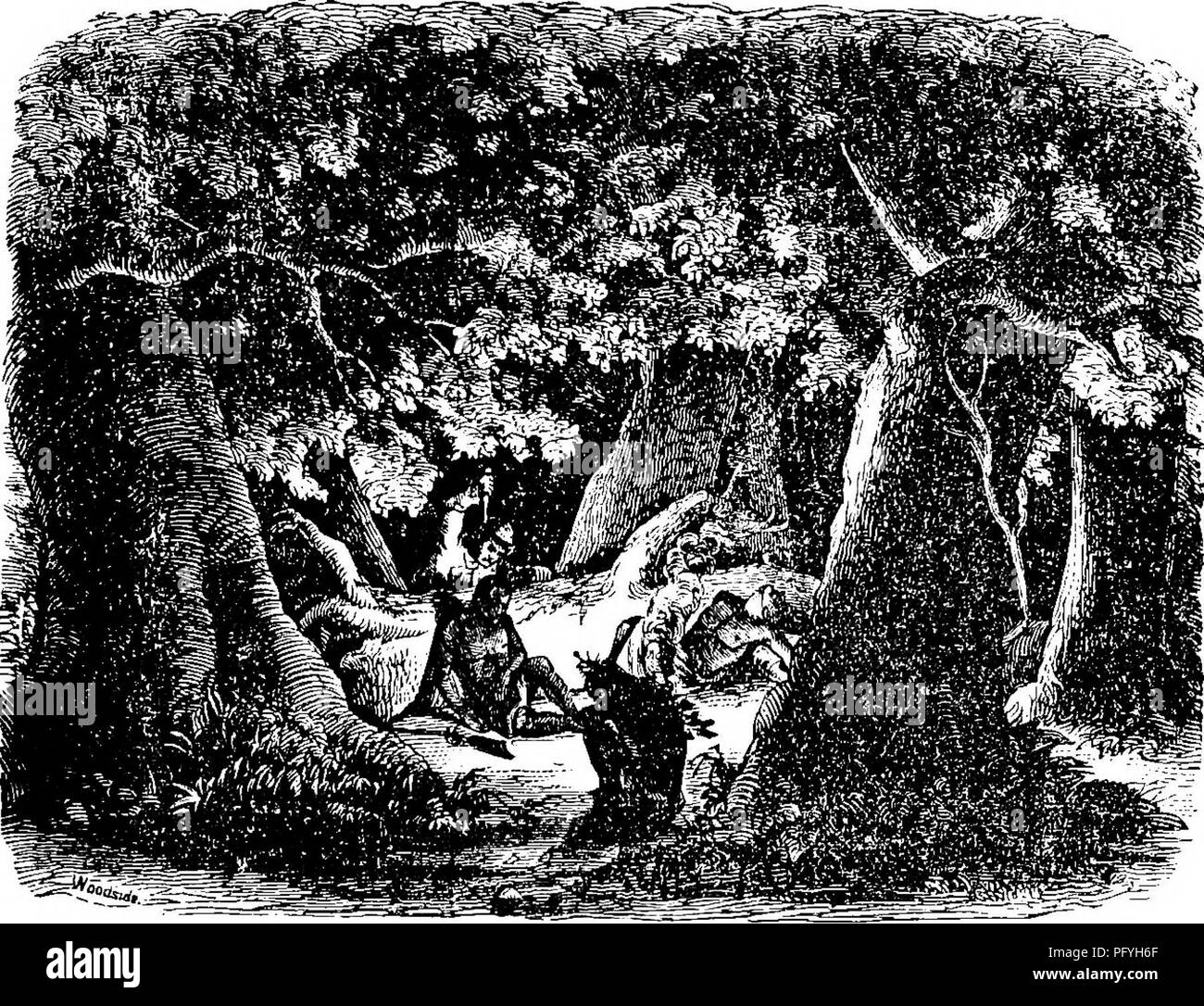 . Il cacciatore-naturalista. : Il romanticismo di sporting; o, Wild scene e wild cacciatori. Storia naturale; Caccia; caccia. Capitolo VIII Il vecchio Bill Smith, il SILENT HUNTER. Ho effettuato la mia risoluzione, per arrivare a tutto ciò che poteva essere raggiunto riguardante la storia di Bill Smith. Su un nuovo ex- cursion, ho visto e fatto la mia pace con lo zio Jake-l'uno dei suoi vecchi compagni che avevano di più la sua fiducia e siamo vissuti più vicino alla conclusione di scene della sua vita. Il mio amico Charlie ed io abbiamo trascorso una settimana con lui questa volta e siamo stati anche di successo, dopo il primo giorno di conciliare a noi il nostro vecchio familiarizzare Foto Stock