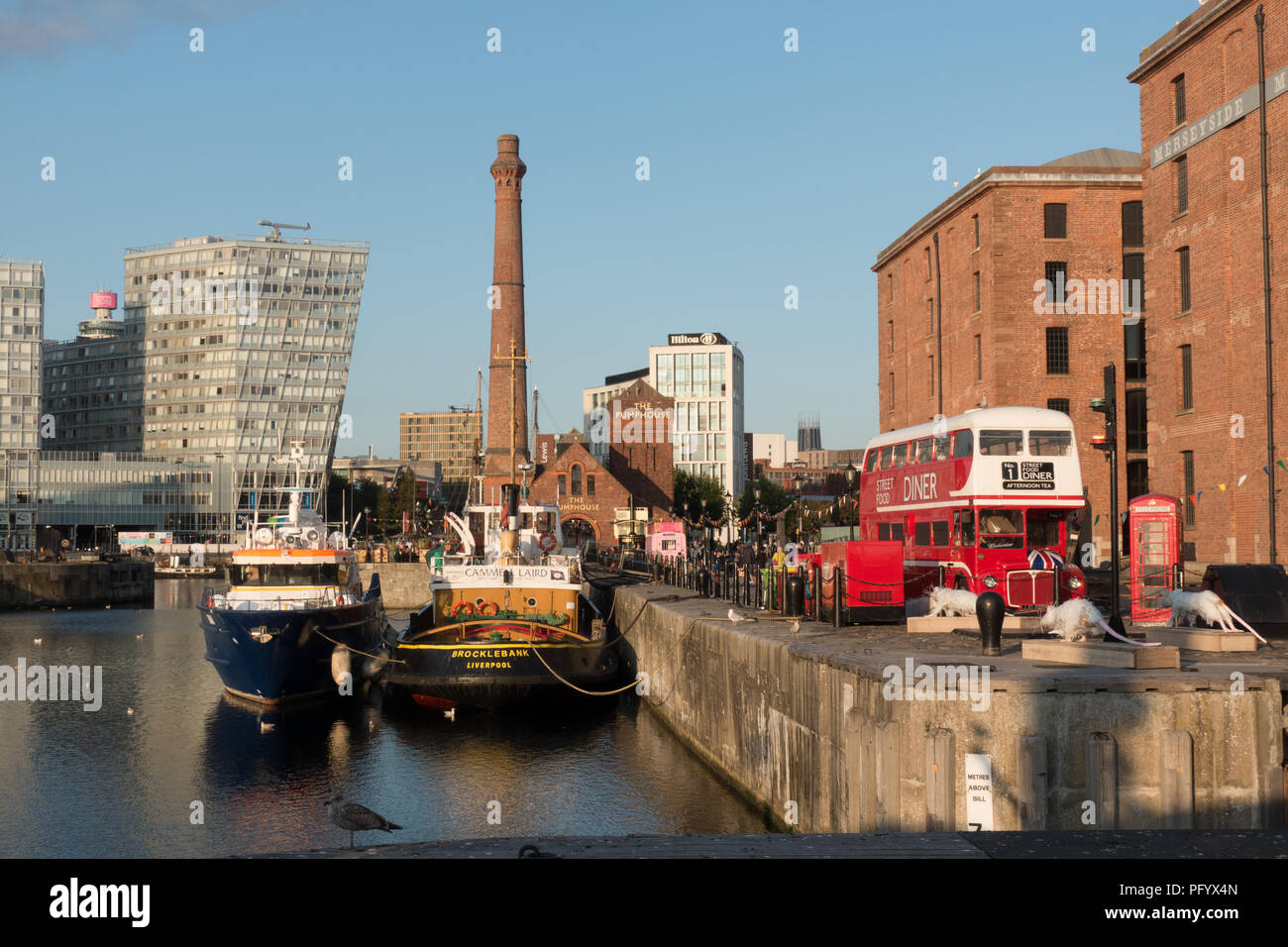 Albert Dock. Liverpool. Regno Unito Agosto 2018 Foto Stock