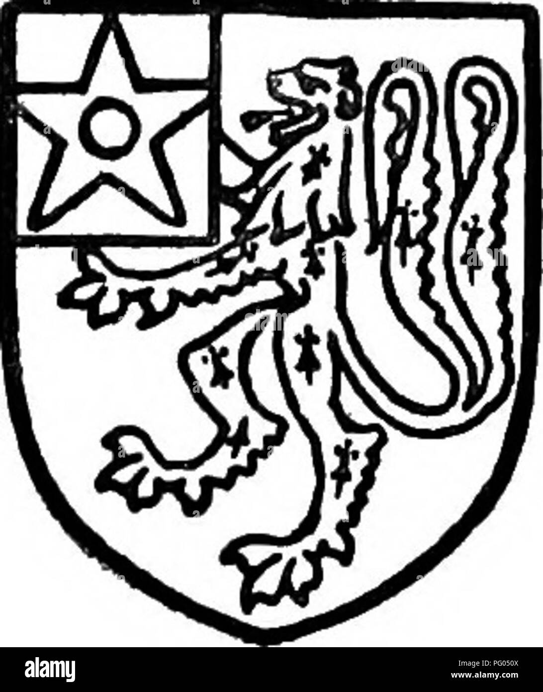 . La storia di Victoria della contea di Hertford. Storia naturale. Jennings. Argent m Jesse gules tra tre crolla sable. Peachey, Axure un leone ermellino ivith una coda biforcuta e un quarto argent ivith un trafitto molet ivi gules. Il suo unico figlio superstite, Henry John terzo signore Selsey, morì senza figli nell'anno successivo. La station wagon è stata ereditata da sua sorella l'on. Caroline Maria moglie del Rev. Leveson Vernon-Harcourt. Ella morì anche senza problemi nel 1871 e la pro- perty passò sotto i termini di Lady Selsey di Hugh Rose Signore Strathnairn, il più anziano figlio superstite di Dame Franc Foto Stock