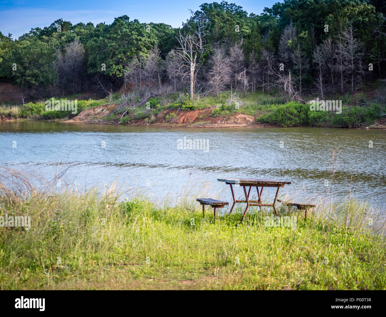 Un bellissimo parco lago nel lago Texoma, Texas Foto Stock