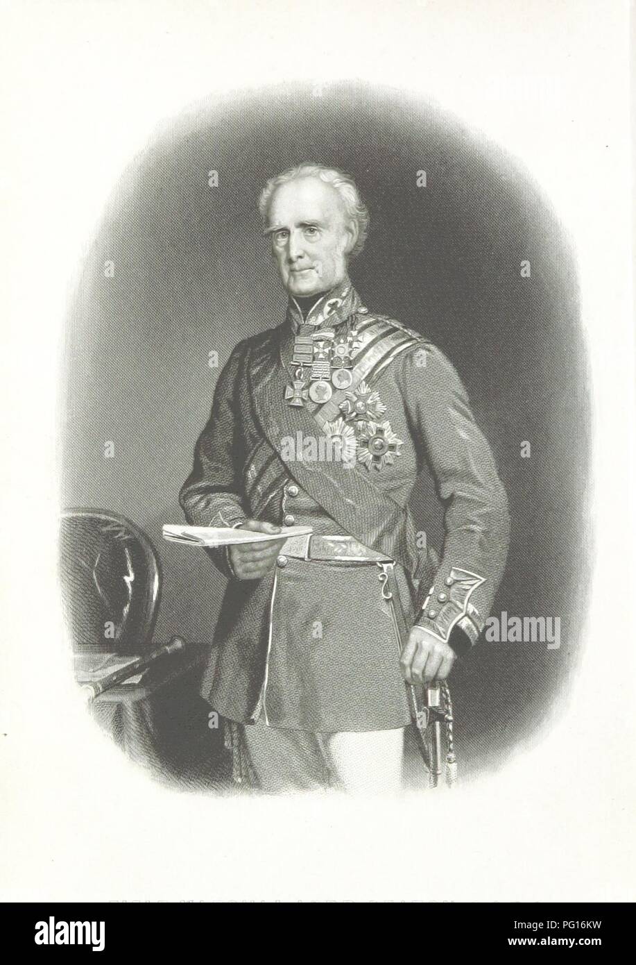 Immagine dalla pagina 12 della "Storia del Signore Seaton il reggimento (cinquantaduesima fanteria leggera) alla battaglia di Waterloo; ... ai quali si sono aggiunti molti dell'autore del reminiscenze di suoi militari e carriere clericale. ... Con un po0025. Foto Stock