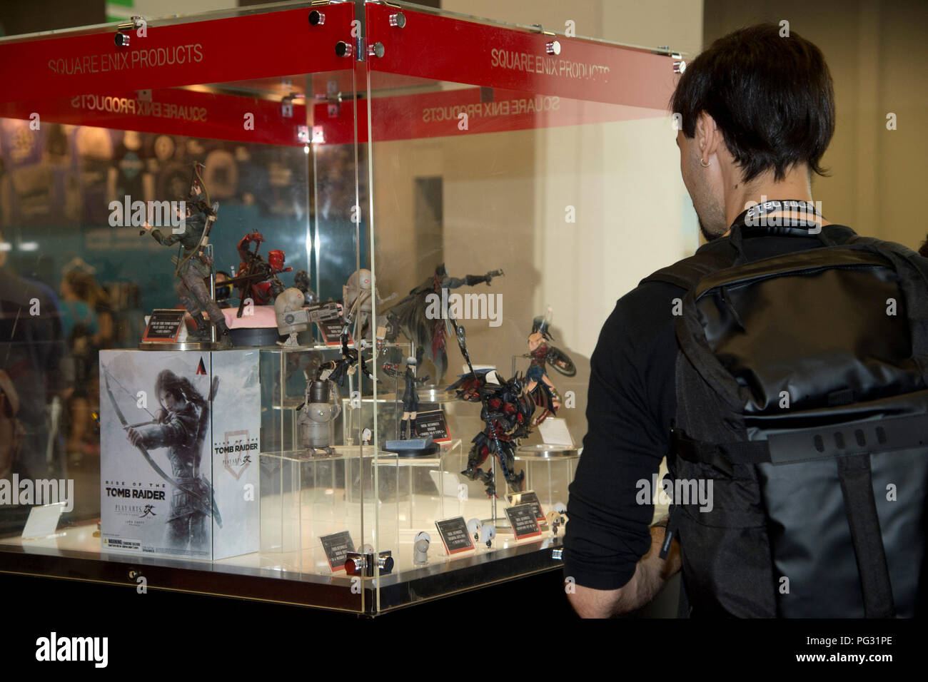 Colonia, Deutschland. 21 Ago, 2018. generale, funzione, Randmotiv, Fanartikel, souvenir, Merchandising, apertura della fiera Gamescom in Koeln su 21.08.2018, | Utilizzo di credito in tutto il mondo: dpa/Alamy Live News Foto Stock