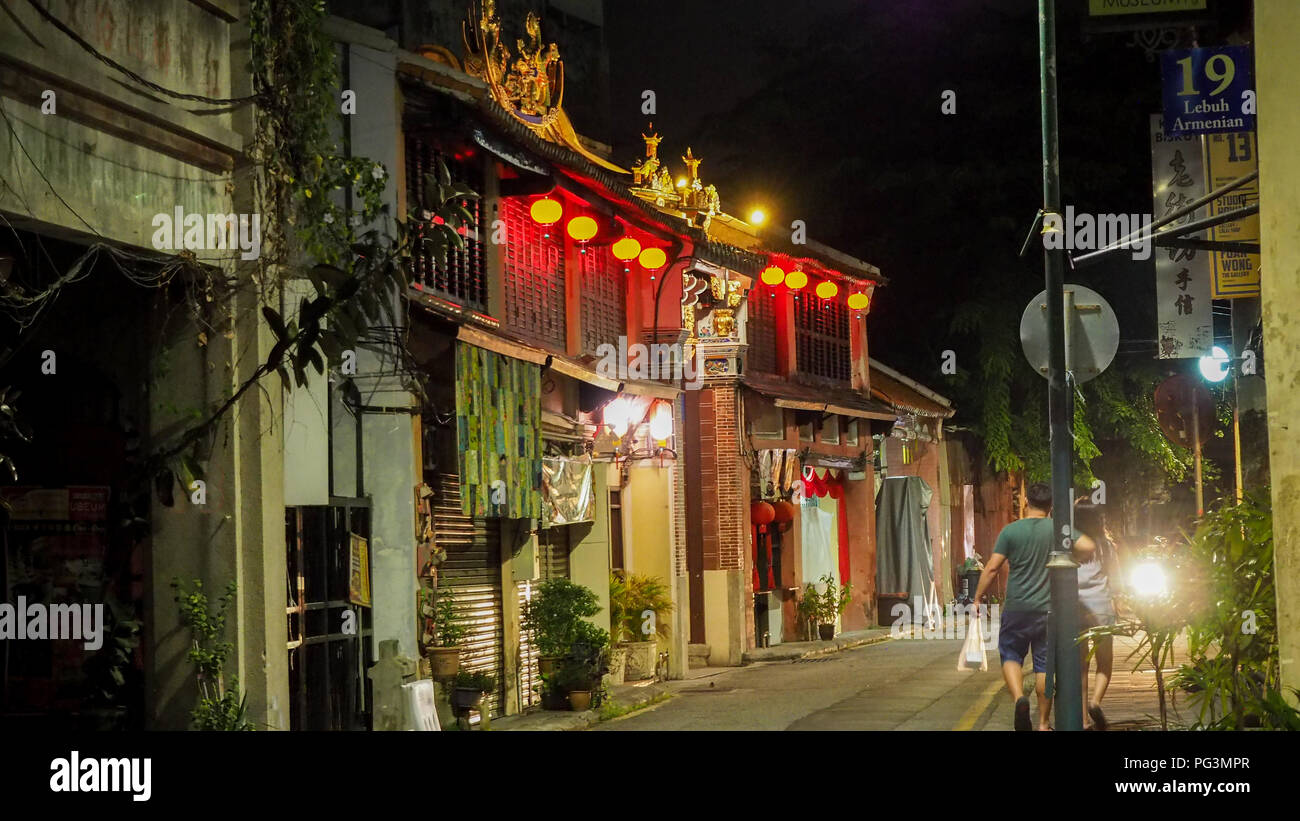 George Town Penang Foto Stock