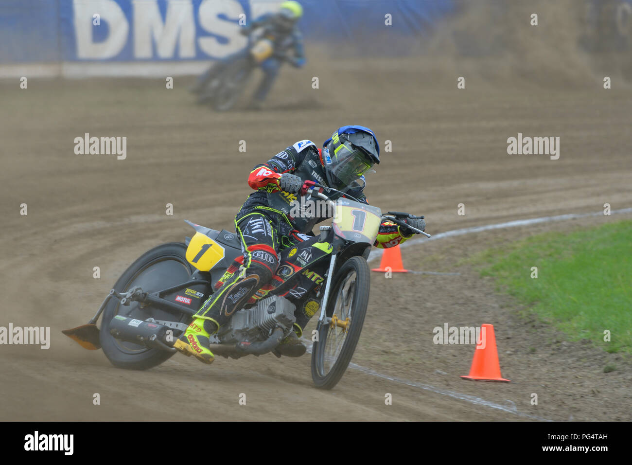 Solo erba via driver Tresarrieu Mathieu dalla Francia durante la sua corsa per il fim lungo la via del campionato del mondo di Finale 4 in Eenrum, Paesi Bassi. Foto Stock