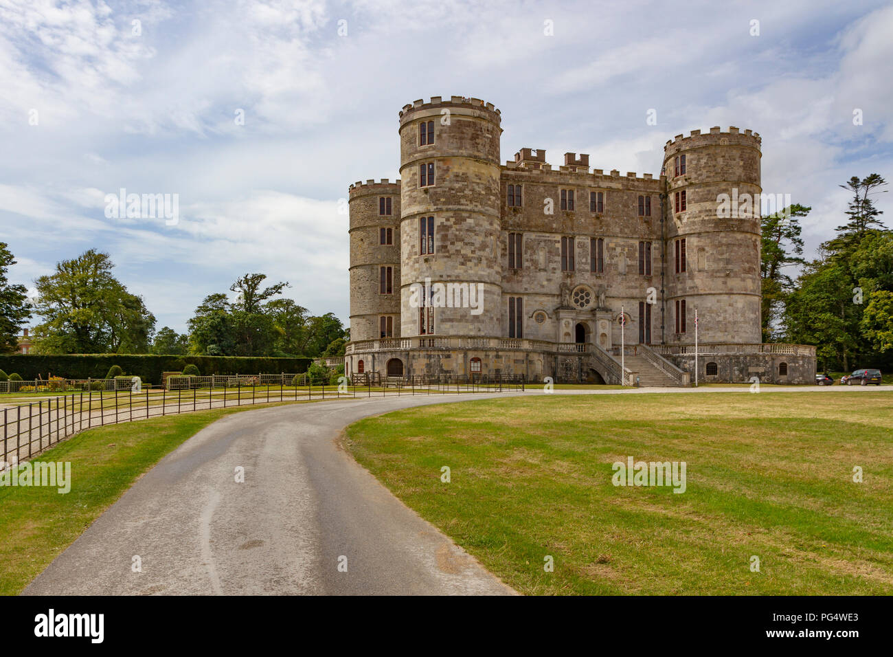 Lulworth Castle in Dorset, Inghilterra Foto Stock