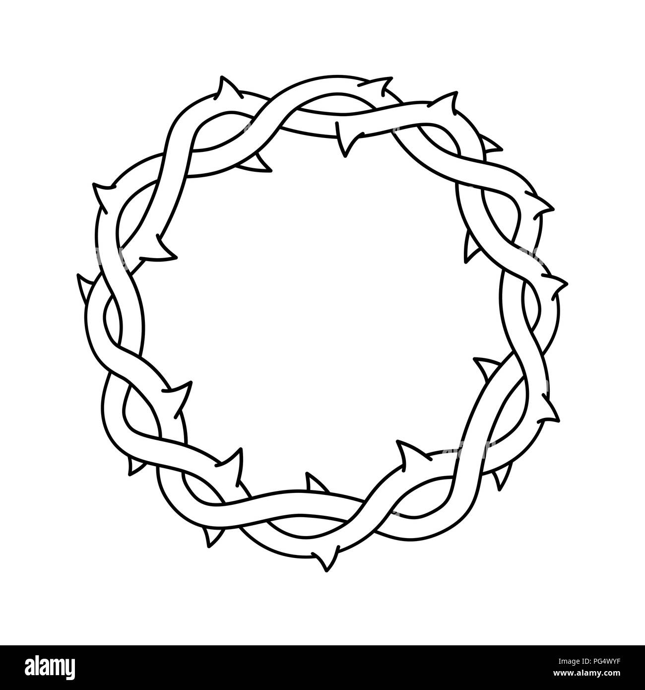 Corona di spine Immagini Vettoriali Stock - Alamy