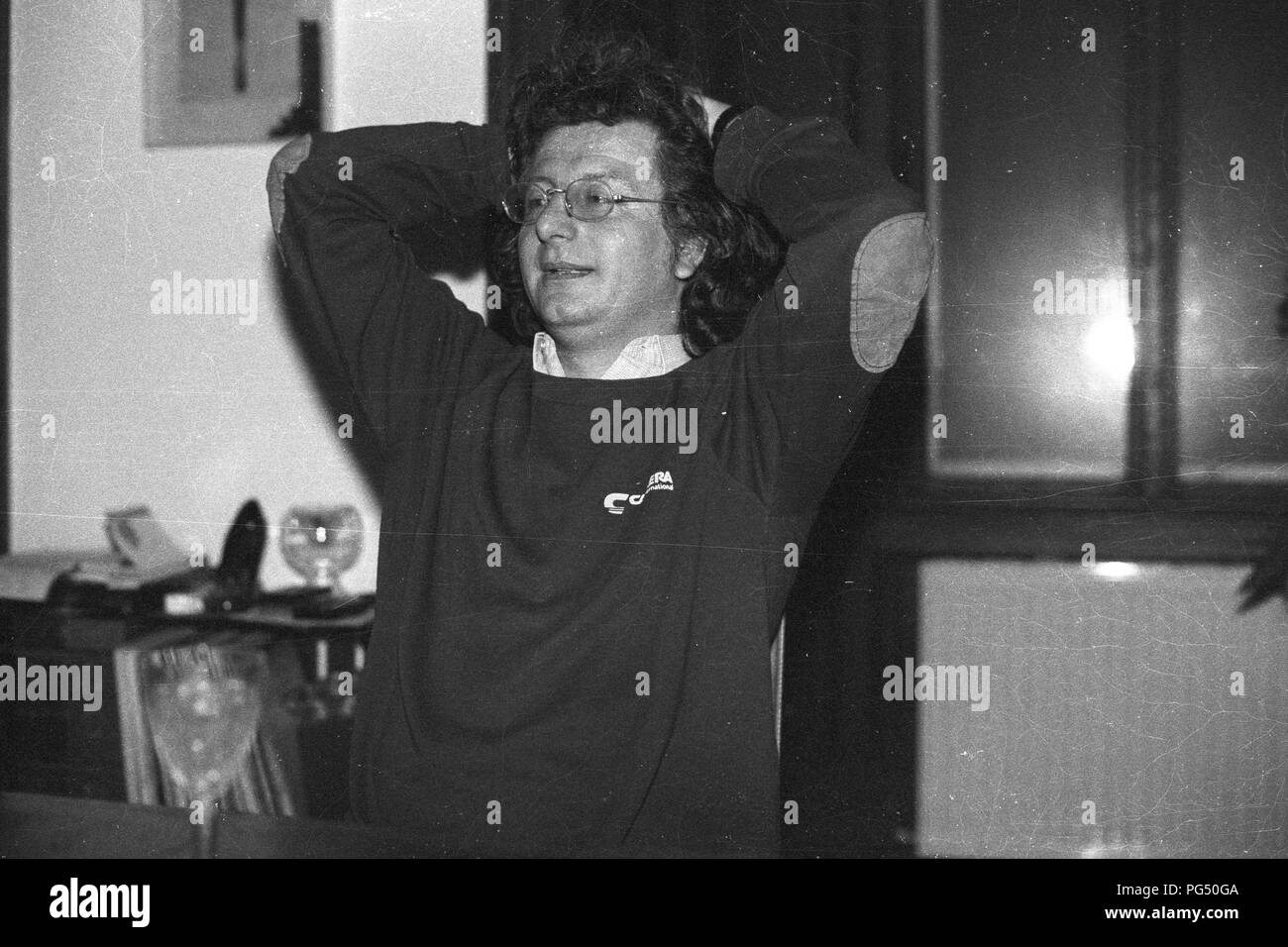 Il scrittore Ungherese Peter Esterhazy a Vienna nel 1989. Foto Stock