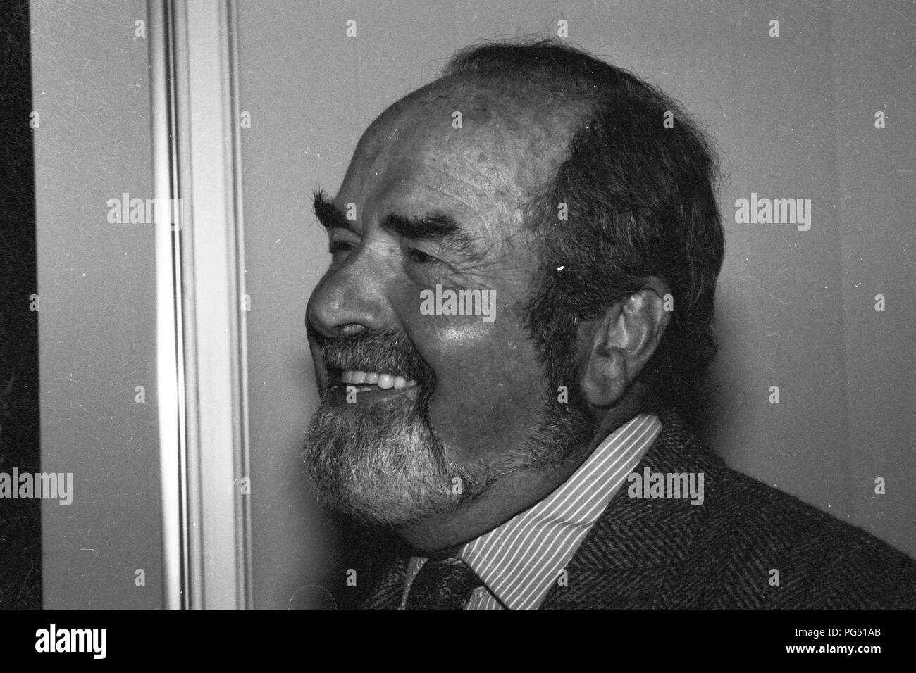 La Repubblica ceca giornalista e scrittore Pavel Tigrid. Tigrid più tardi divenne ministro ceco di cultura sotto Vaclav Klaus e consigliere di Vaclav Havel. Foto Stock