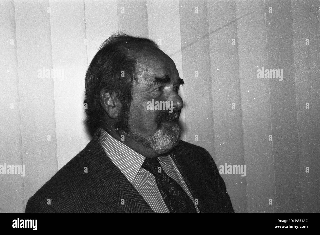 La Repubblica ceca giornalista e scrittore Pavel Tigrid. Tigrid più tardi divenne ministro ceco di cultura sotto Vaclav Klaus e consigliere di Vaclav Havel. Foto Stock