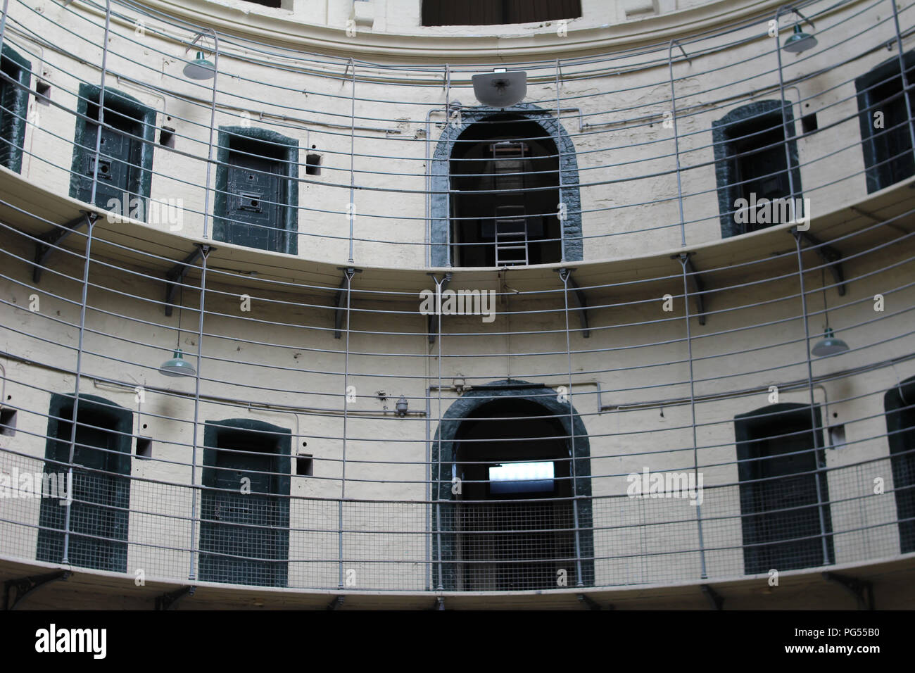 Dublino , Irlanda,18/08/2018. Gli interni della prigione Kilmainhan, un ex carcere dove i leader del 1916 erano stati eseguiti. Foto Stock