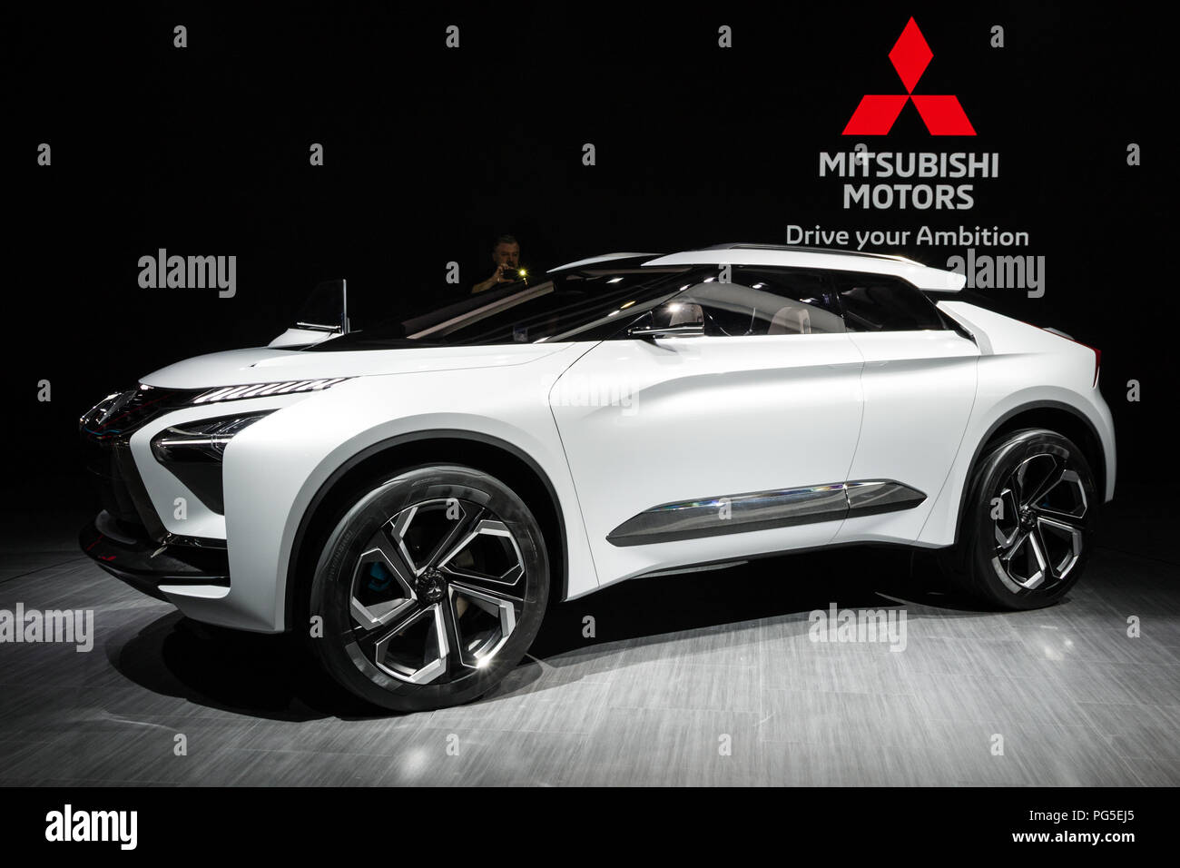 Ginevra, Svizzera - 6 Marzo 2018: MITSUBISHI E-Volution concept car elettrica esposti all'88Geneva International Motor Show. Foto Stock