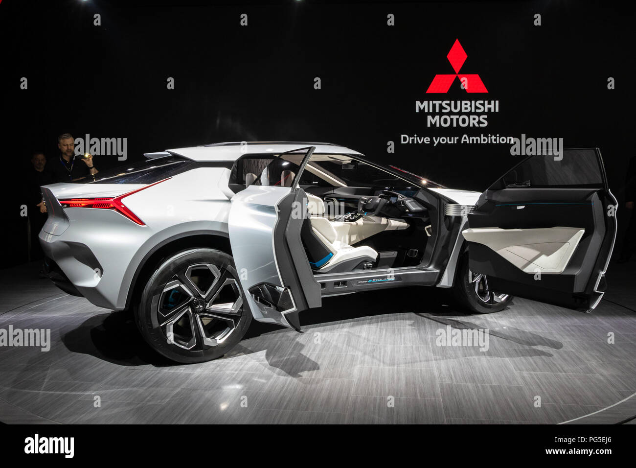 Ginevra, Svizzera - 6 Marzo 2018: MITSUBISHI E-Volution concept car elettrica esposti all'88Geneva International Motor Show. Foto Stock
