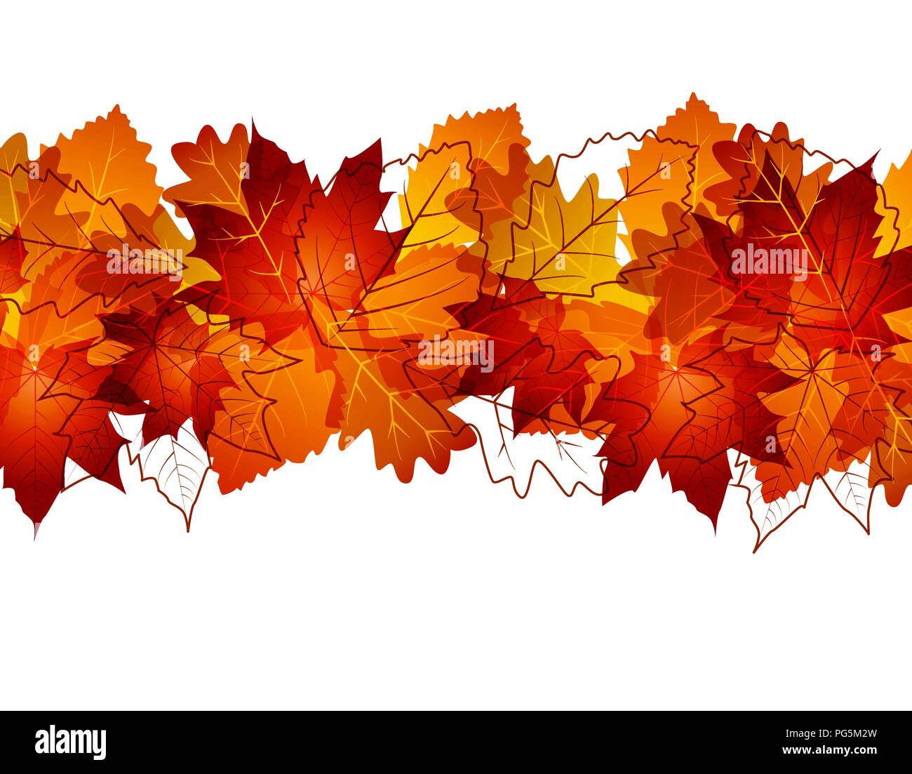 Sfondo vettoriale con foglie colorate Illustrazione Vettoriale