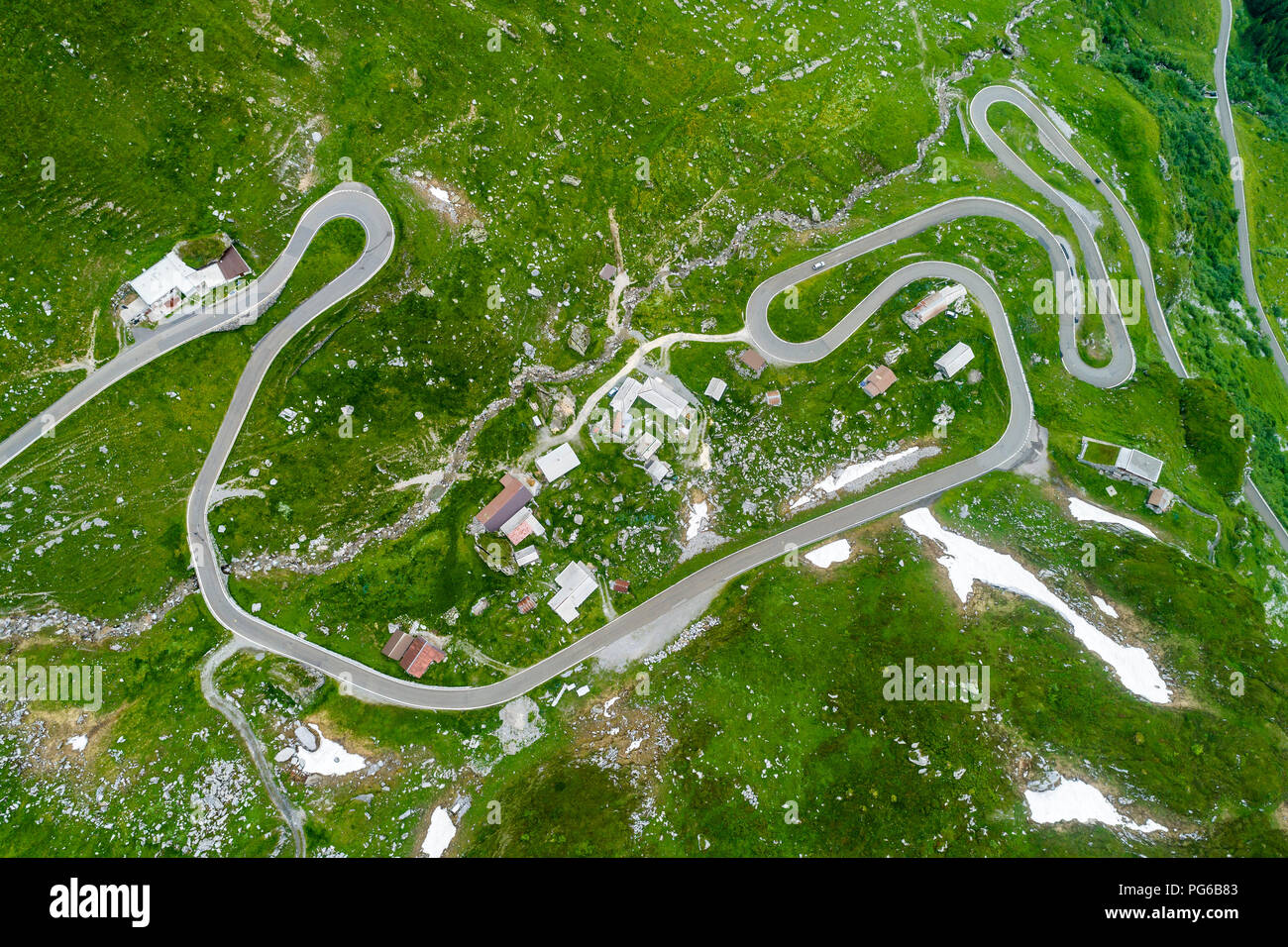 La Svizzera, nel cantone di Glarona, Glarona Alpi, Linthal, Klausen Pass Foto Stock