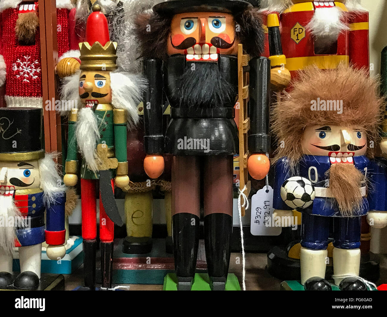 Varietà di schiaccianoci figurine. Foto Stock