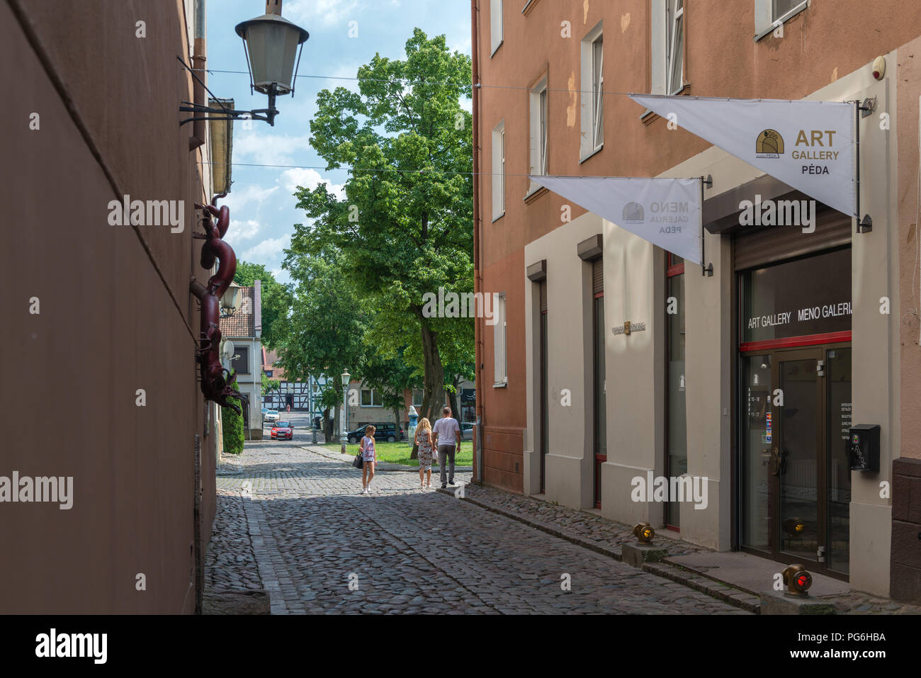 Klaipeda, Courland Lagoon, della Lituania, dell'Europa orientale Foto Stock