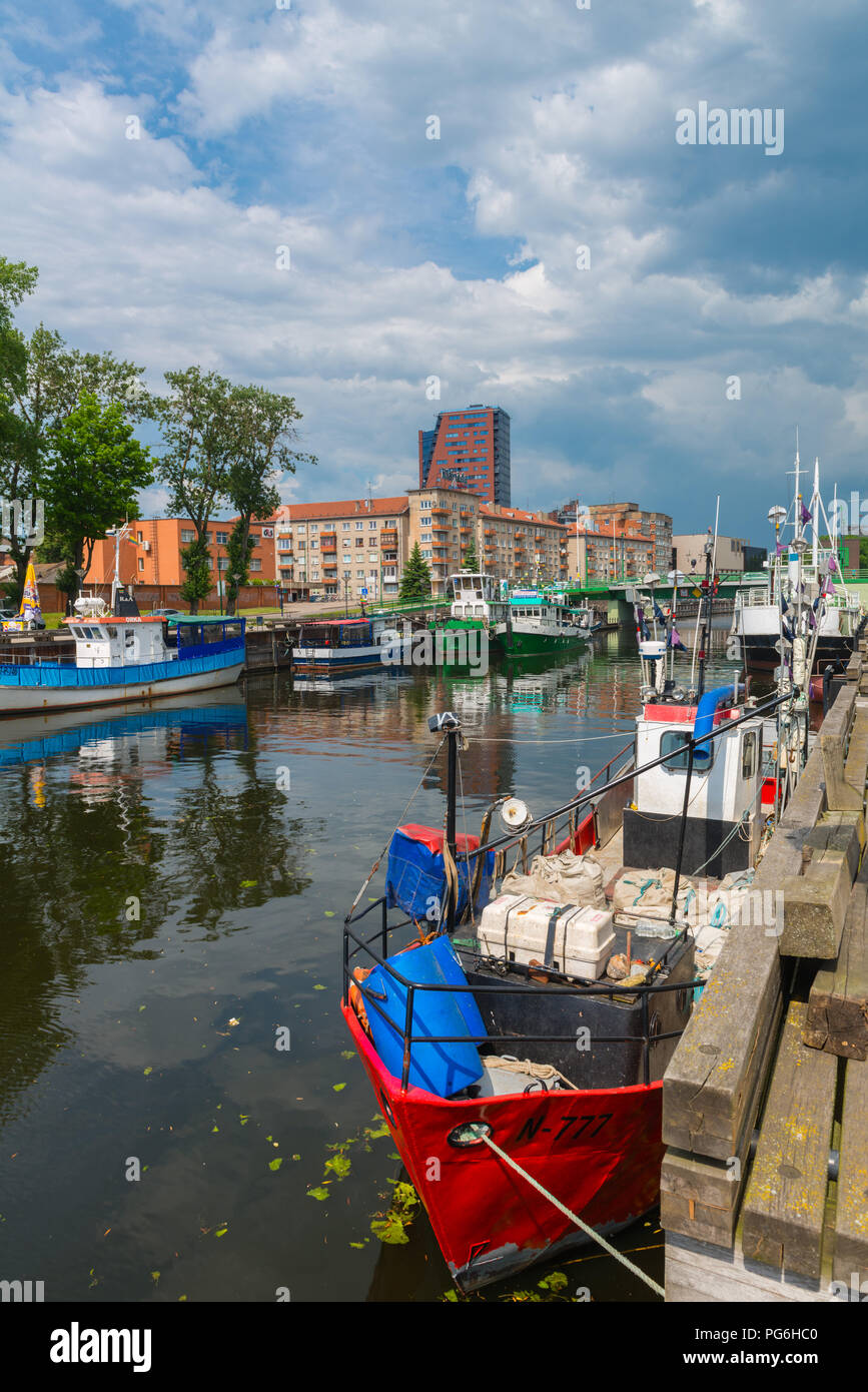 Klaipeda, Courland Lagoon, della Lituania, dell'Europa orientale Foto Stock