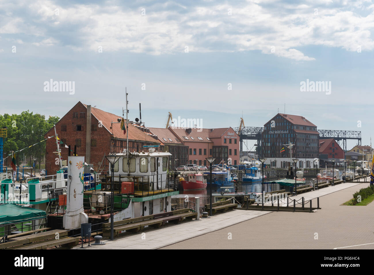 Klaipeda, Courland Lagoon, della Lituania, dell'Europa orientale Foto Stock