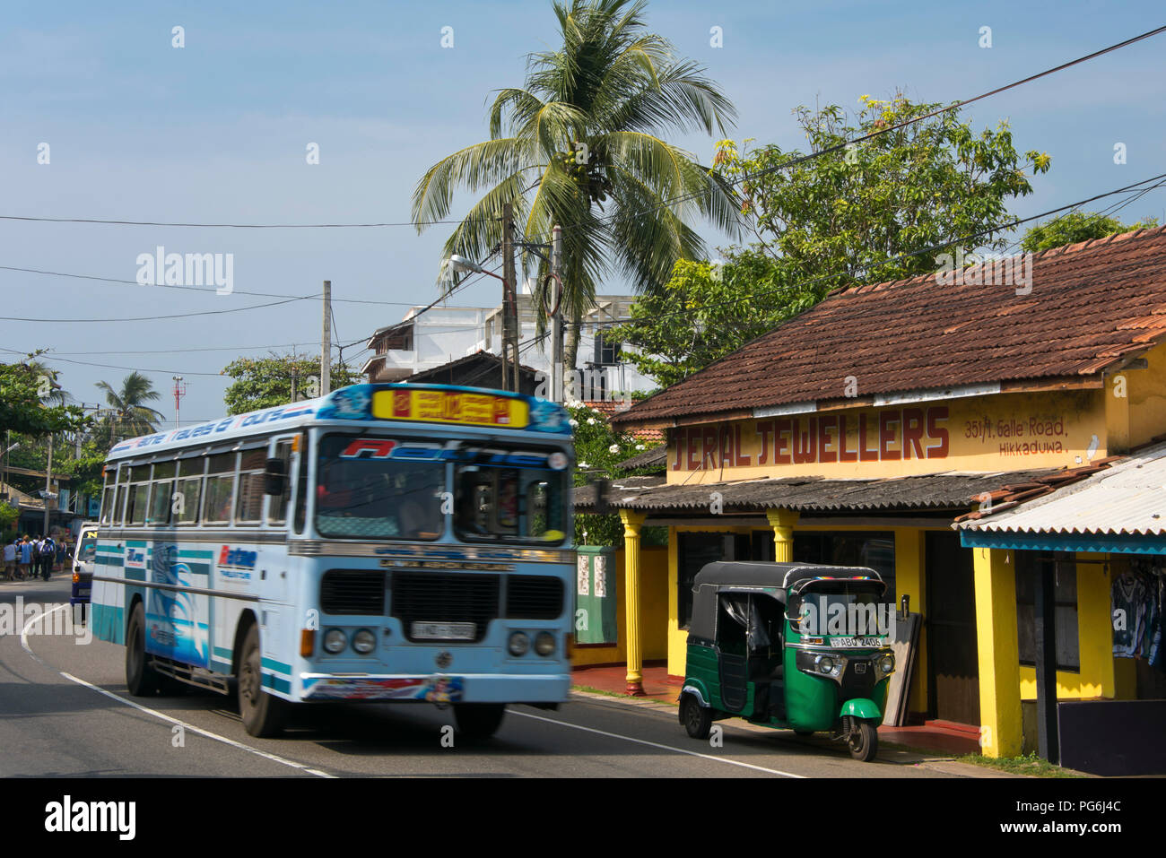 Vie di orizzontale in Colombo, Sri Lanka. Foto Stock