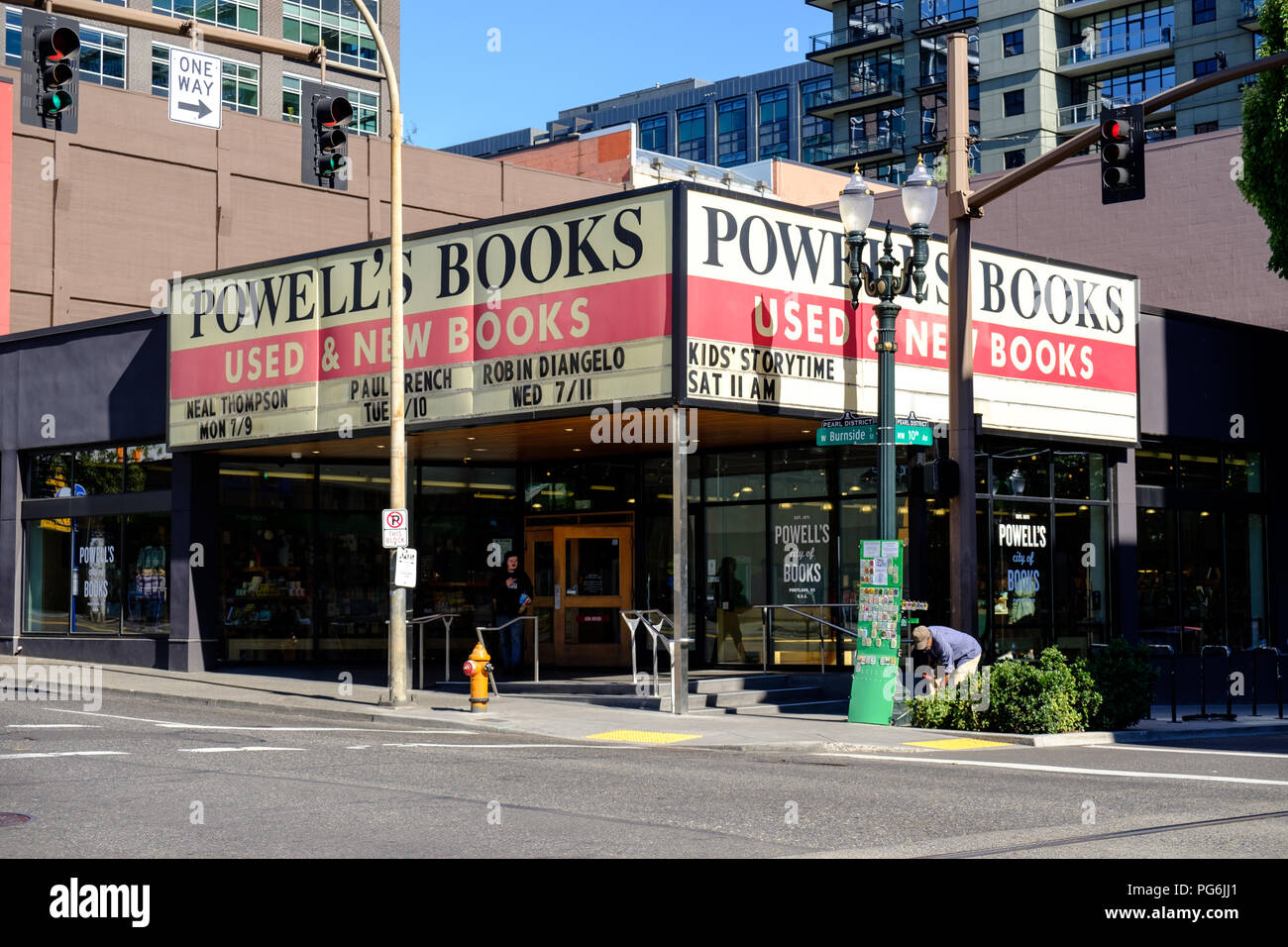 Powell la città di libri di Portland, Oregon, Stati Uniti d'America Foto Stock