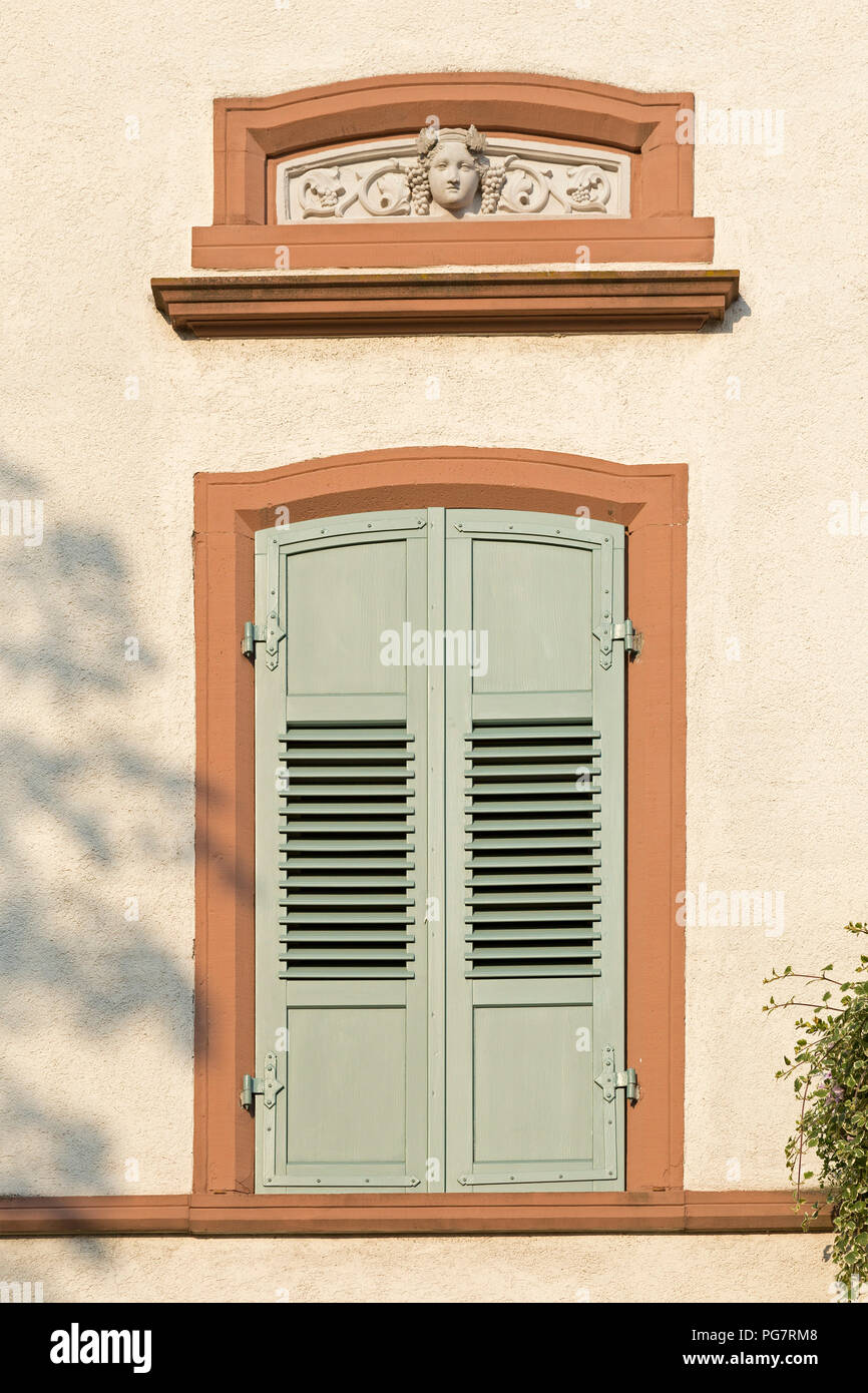 Serranda a soffietto, Ladenburg, Baden-Wuerttemberg, Germania Foto Stock