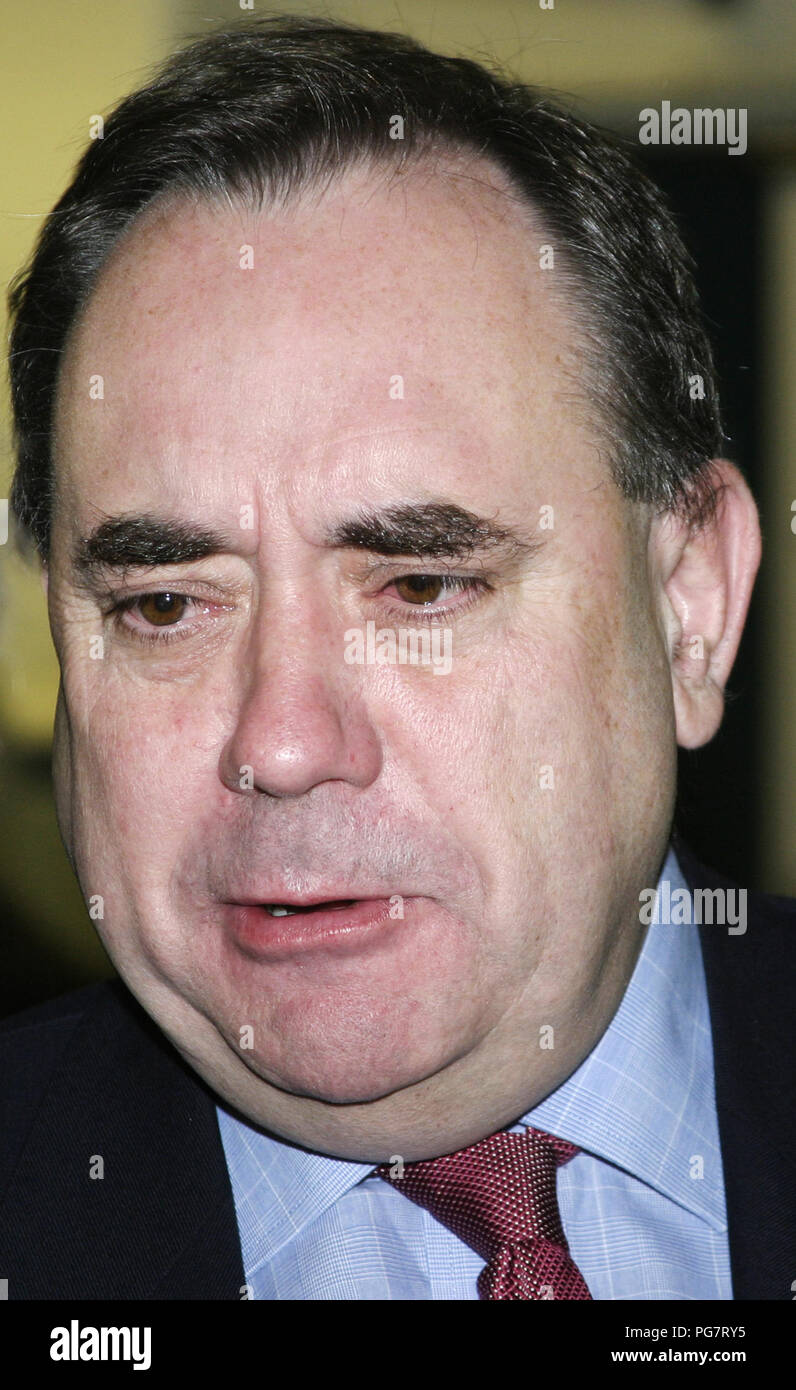 Alex Salmond. L ex leader e MSP del Partito nazionale scozzese in Scozia. Foto Stock
