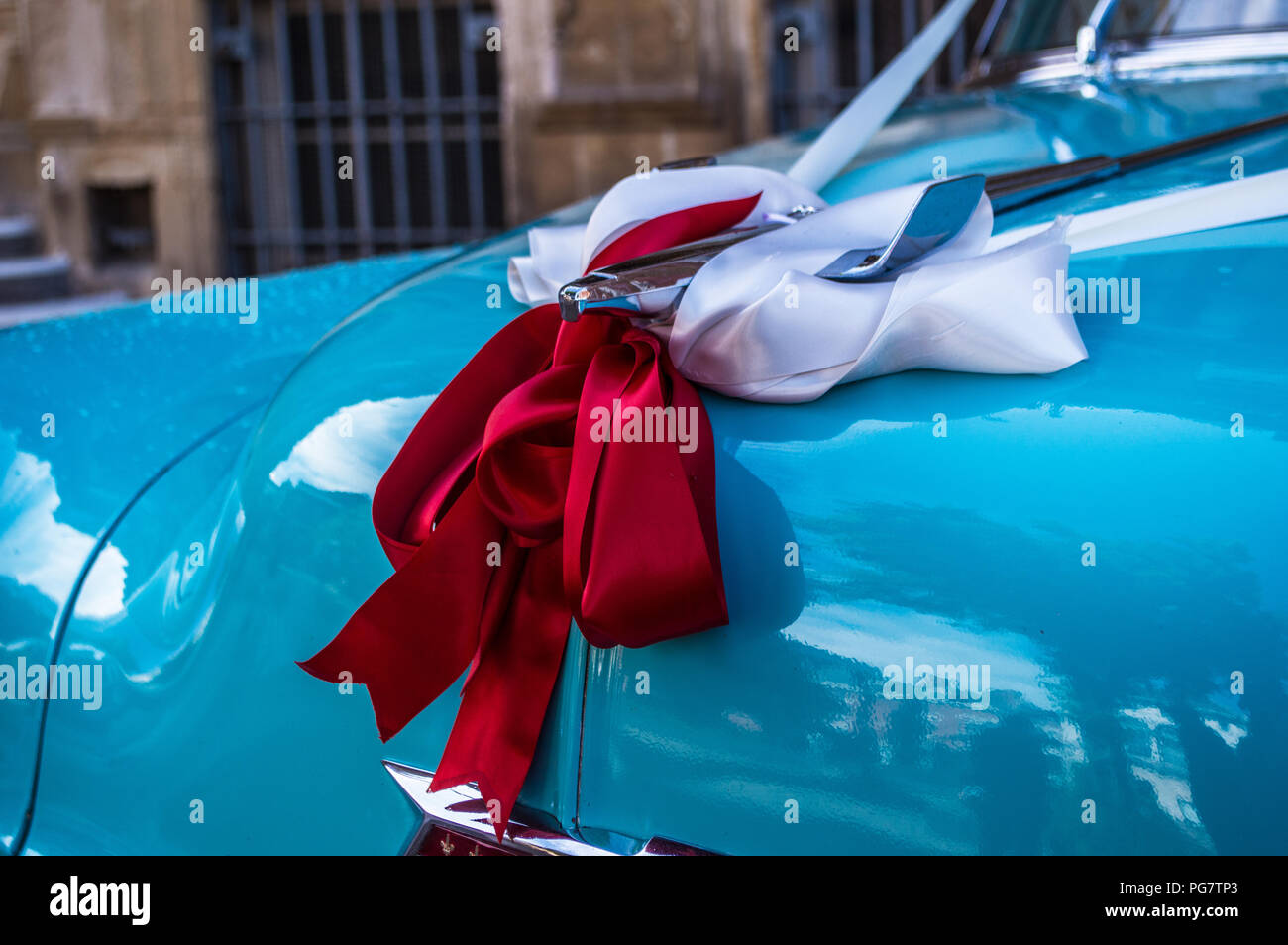 Chevy Bel Air ,1954, auto nozze Foto Stock