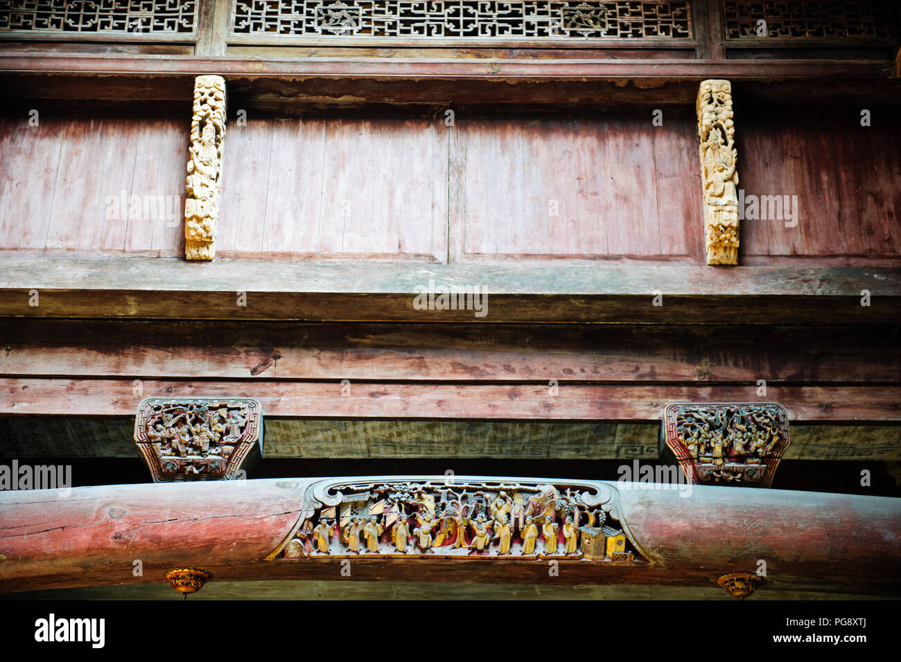 Crouching Tiger Hidden Dragon Film Location,Qing Ming canzone Village,adorato da artisti,fotografi,edifici autentici,Hongcun,Jaingxi Prov,PRC,Cina Foto Stock