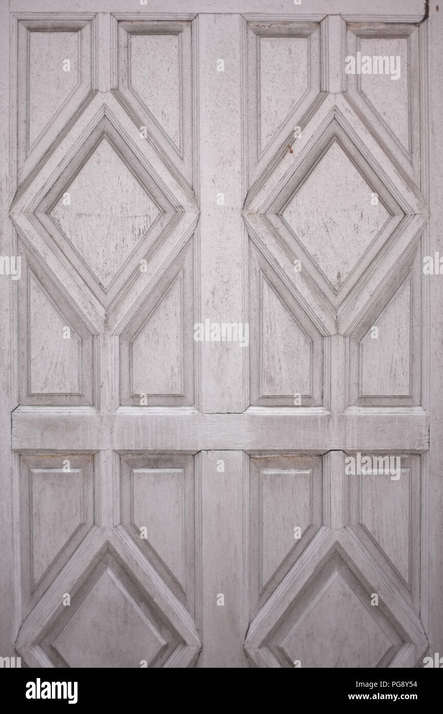 Texture della vecchia porta di legno. Vintage cassettiera. Sfondo legno, spazio vuoto, lo spazio libero . filtro vintage Foto Stock