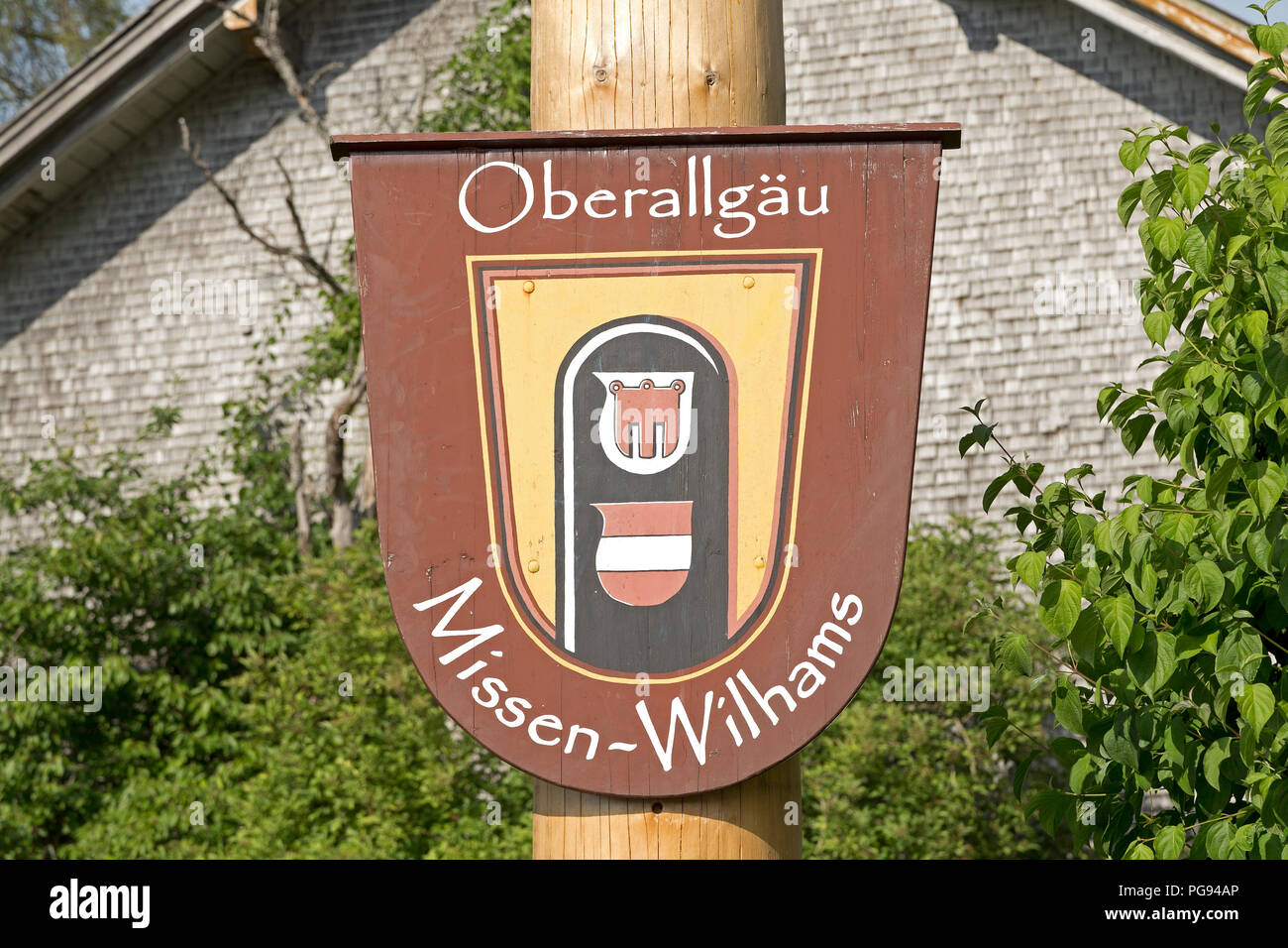 Bracci di città, Missen-Wilhams, Allgaeu, Baviera, Germania Foto Stock