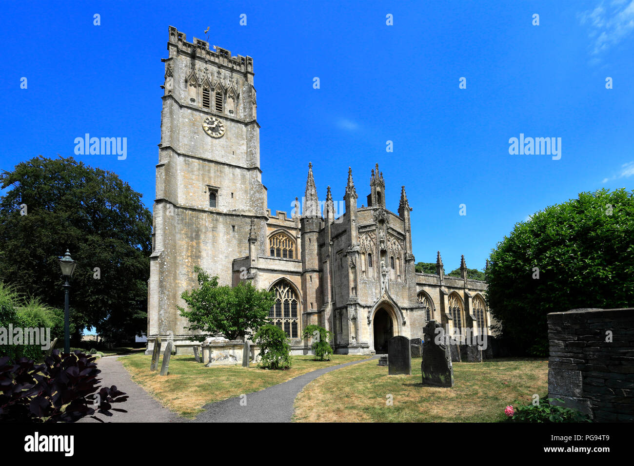 St Peter St Pauls chiesa, Northleach town, Gloucestershire, Cotswolds, Inghilterra Foto Stock