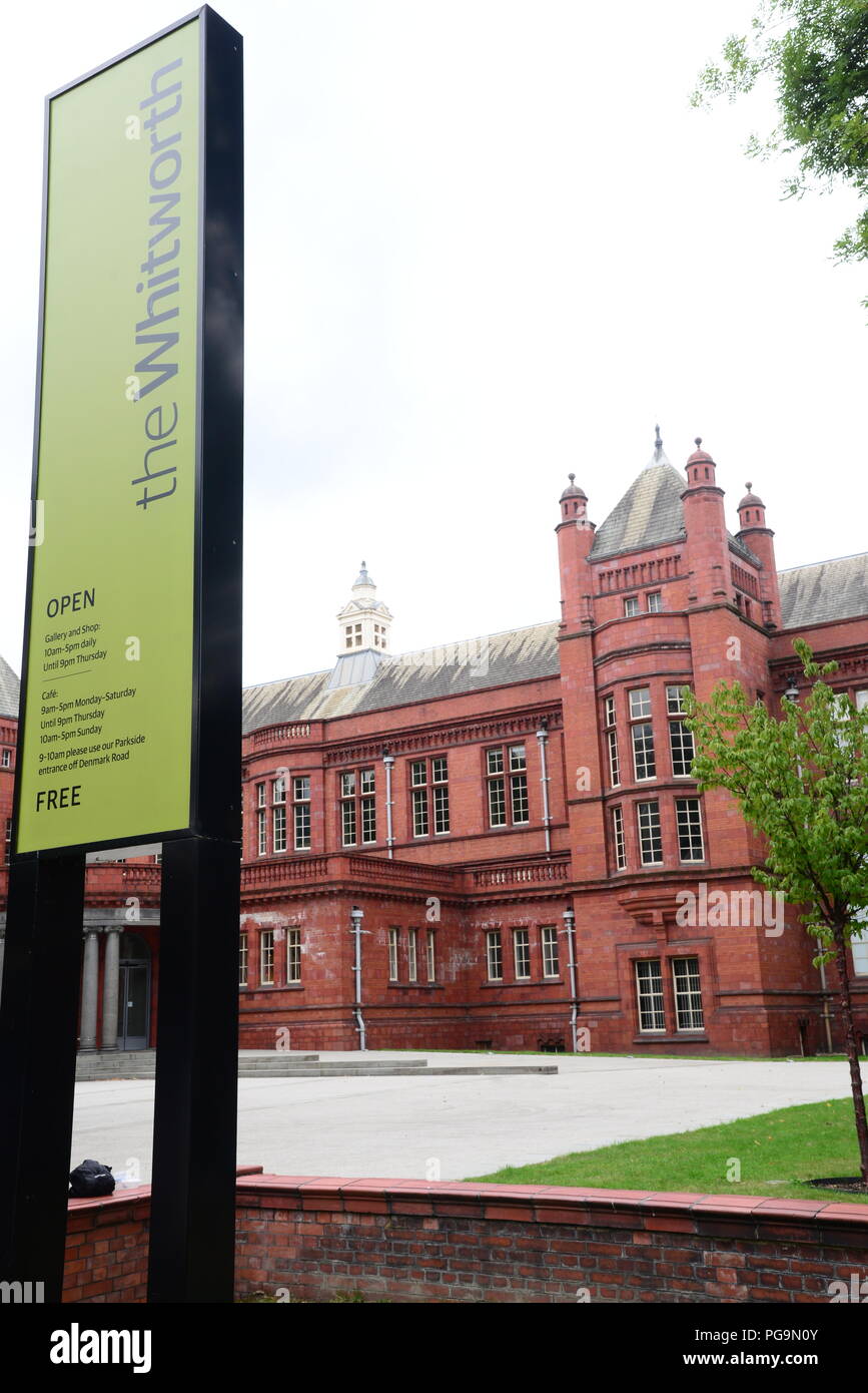 Whitworth Art Gallery Foto Stock