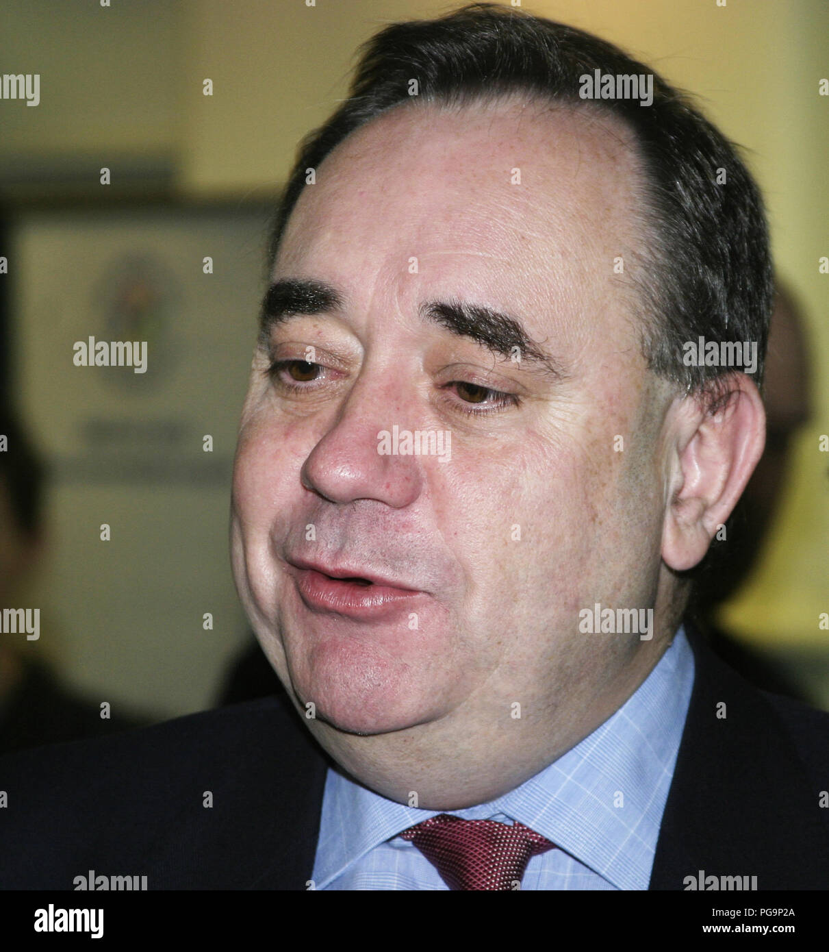 Alex Salmond. L ex leader e MSP del Partito nazionale scozzese in Scozia. Foto Stock