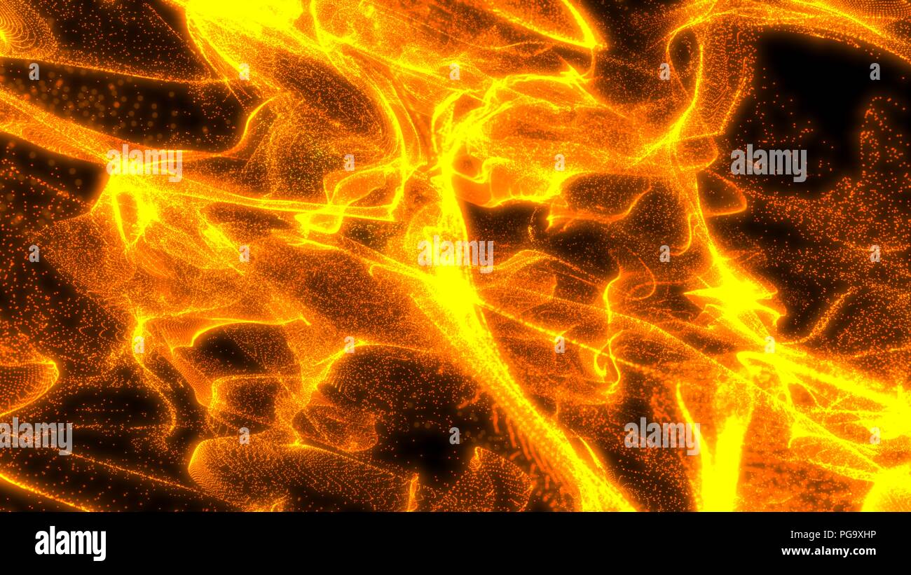 Concettuale astratto di quantum scape. 3d illustrazione Foto Stock