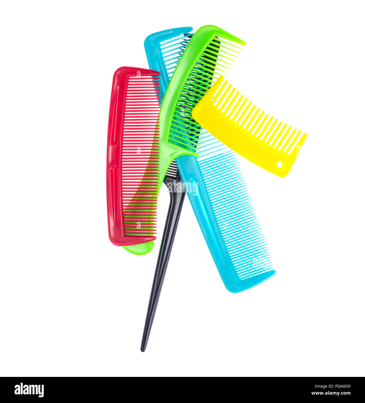 Impostare il colore dei capelli del pettine. Foto Studio Foto Stock