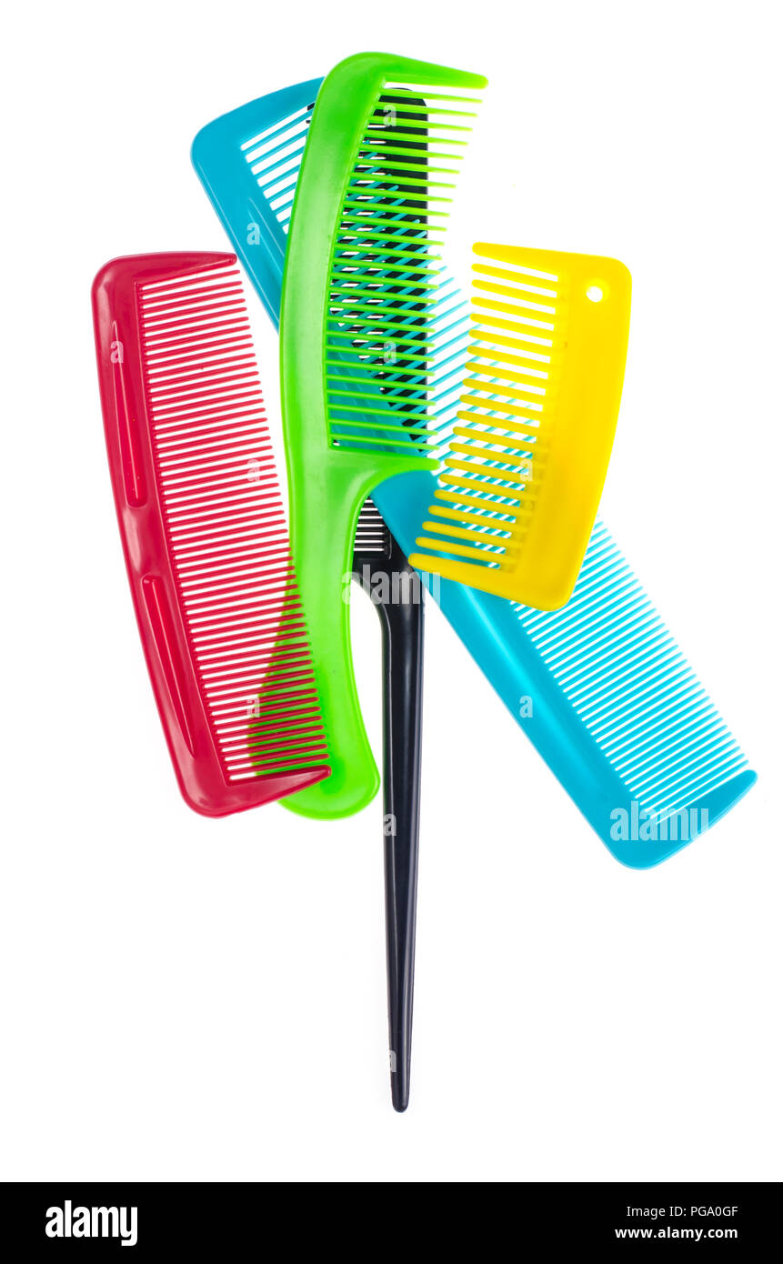 Impostare il colore dei capelli del pettine. Foto Studio Foto Stock