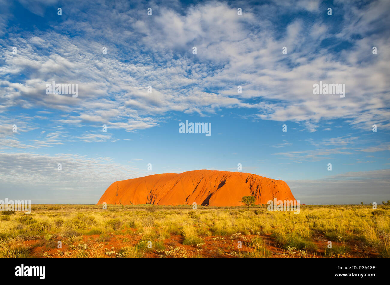 Uluru è uno di Australia più famose icone. Foto Stock