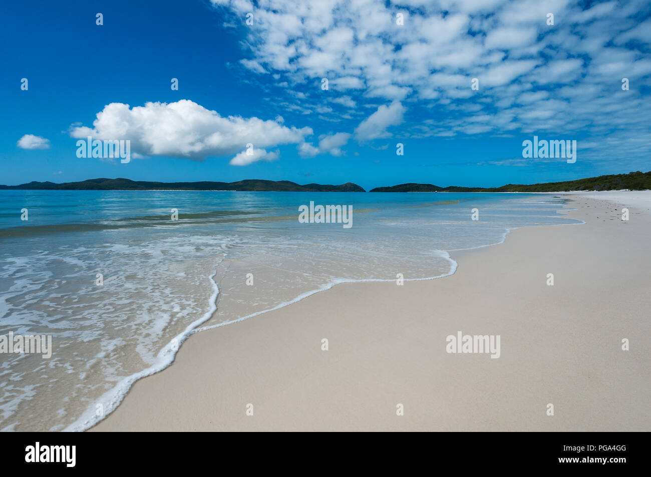 Whitehaven Beach è una delle più splendide spiagge del mondo. Foto Stock