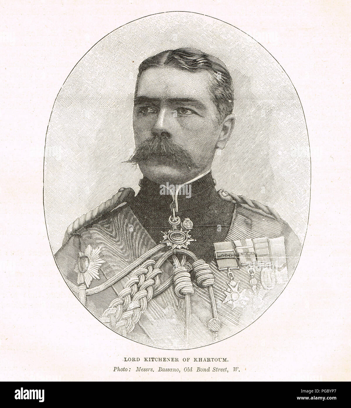 Maresciallo di Campo Horatio Herbert Kitchener, Lord Kitchener di Khartoum Foto Stock