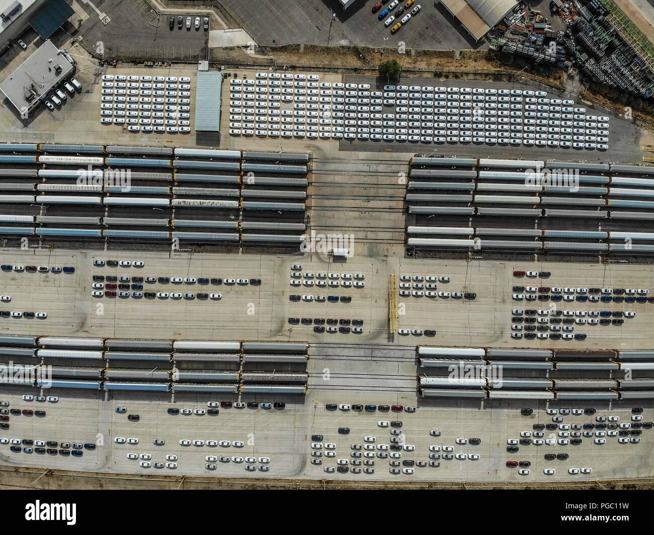 Vista aerea della Ford Motor Company azienda automobilistica in Hermosillo industrial park. Industria automobilistica. Hermosillo stampaggio e assemblaggio è un Foto Stock