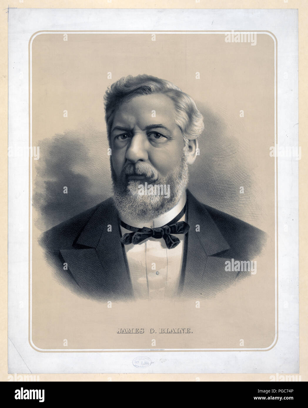 James G. Blaine ca 1884 Foto Stock
