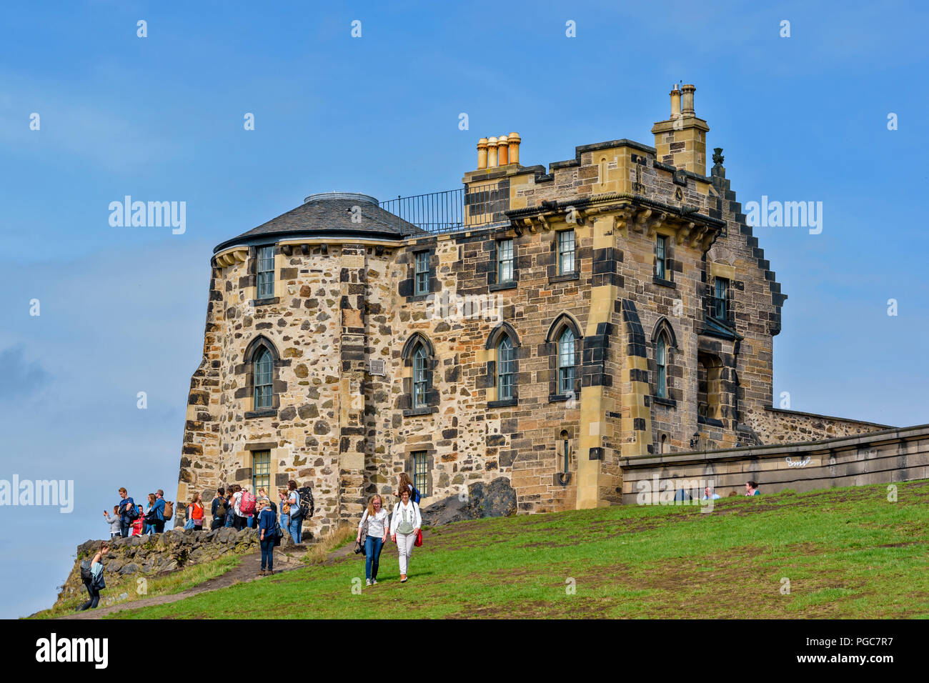 Edimburgo Scozia Calton Hill il vecchio osservatorio HOUSE Foto Stock