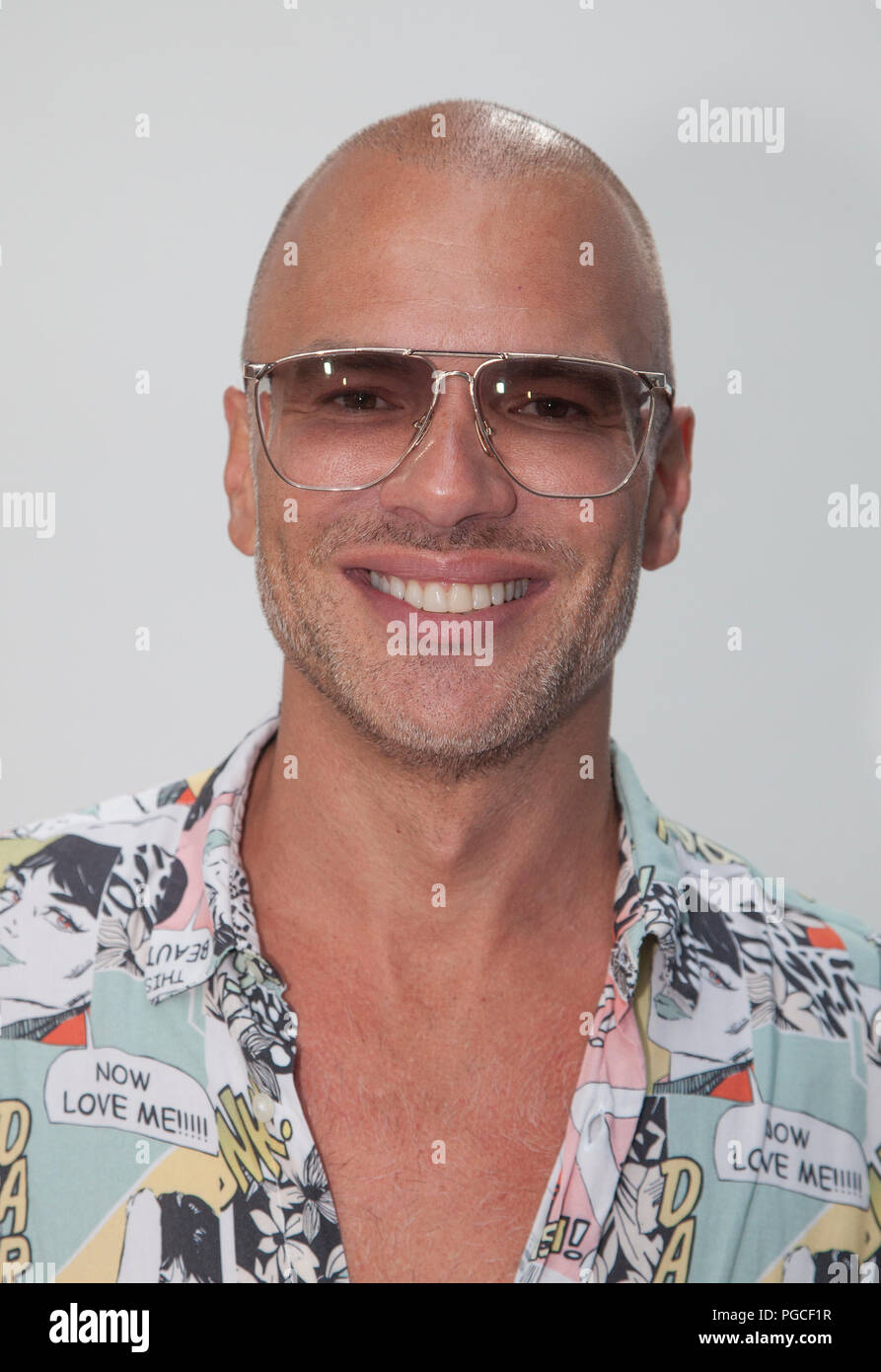 ANDREAS LUNDSTEDT musicista svedese membro del pop dance group Alcazar 2018 Foto Stock