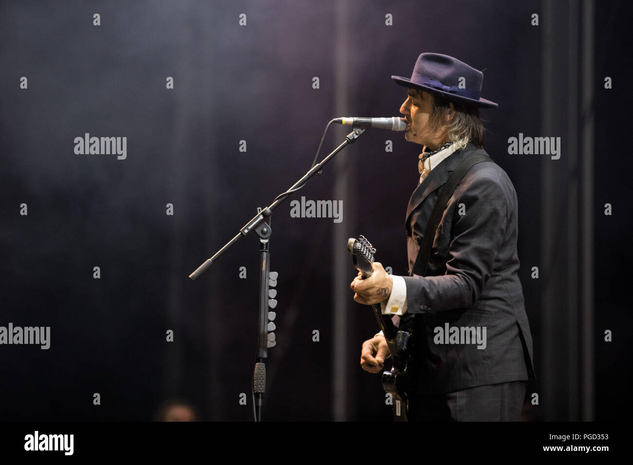 Portsmouth, Regno Unito 24 agosto 2018. The Libertines effettuando al Festival vittorioso © Alex Bailey / Alamy Live News Foto Stock