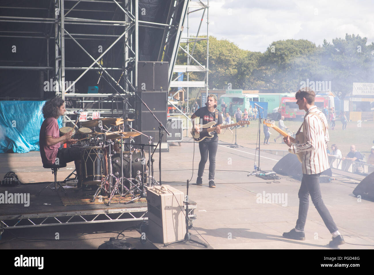 Portsmouth, Regno Unito 25 agosto 2018. Cassia in esecuzione al Festival vittorioso © Alex Bailey / Alamy Live News Foto Stock